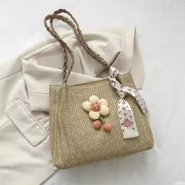 Women's Trendy Large Capacity Straw Woven Bag